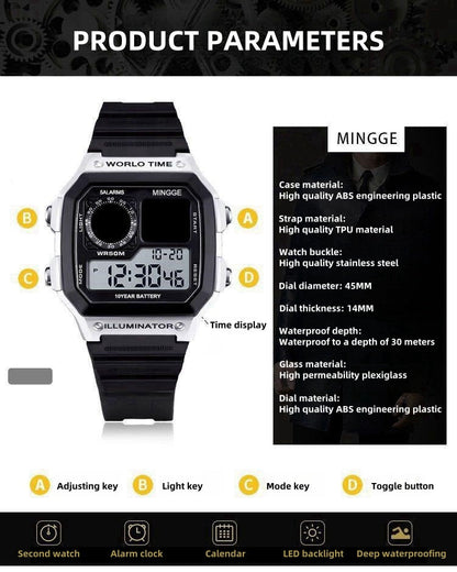 Goku Figure Image Electronic Watch with LED backlight - Unleash Saiyan Power on Your Wrist!