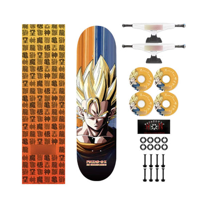 Monopatín profesional de patrón fino Goku/Vegeta (tamaño: 80 cm × 20 cm)
