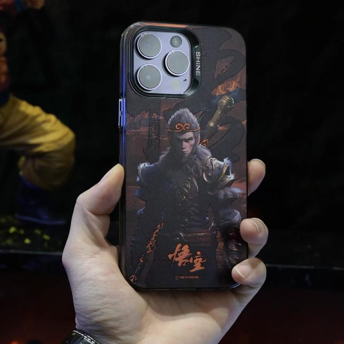 Jedinečné silikonové antikolizní pouzdro na iPhone Monkey King