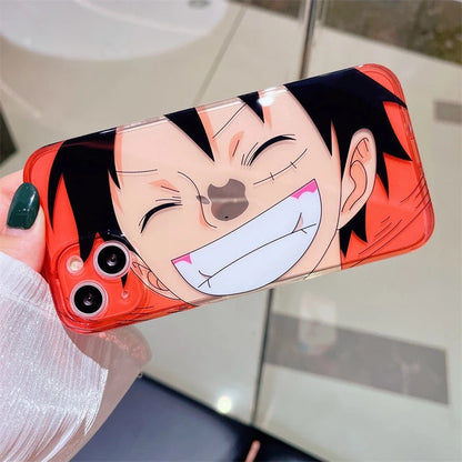 Luffy/Zoro silikonové pouzdro na iPhone odolné proti nárazu
