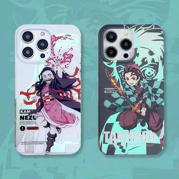 Tanjirou/Nezuko Apple nádherné silikonové antikolizní pouzdro Trend Silicone
