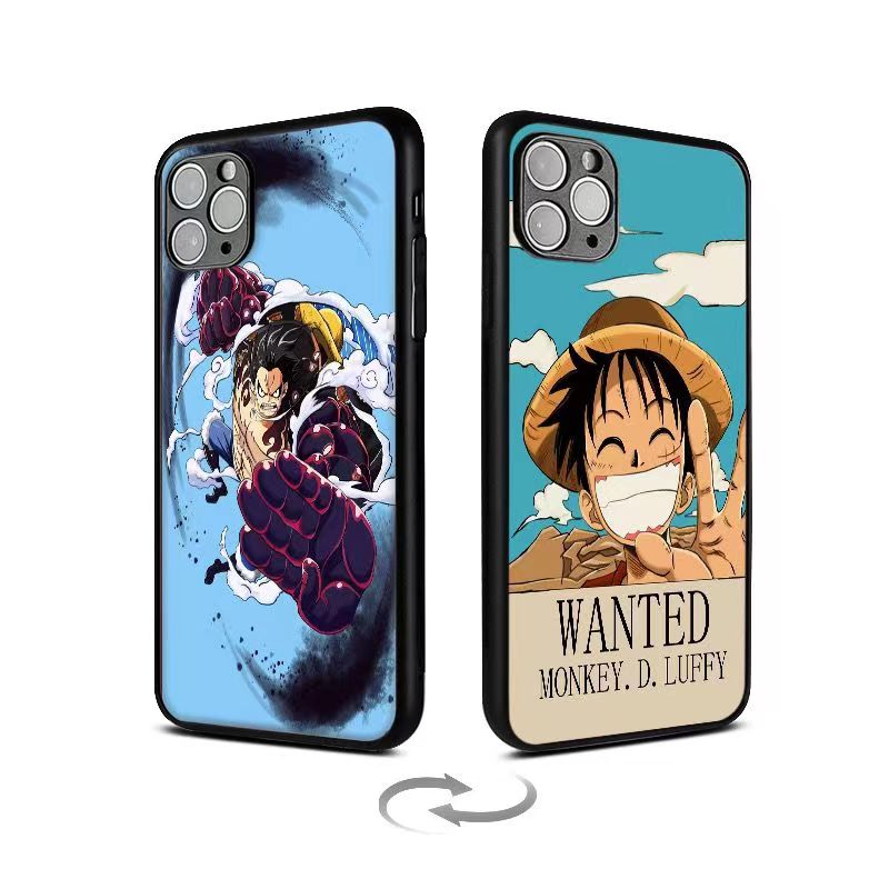 Luffy/Zoro/Ace 3D varianta iPhone silikonové pouzdro na telefon odolné proti nárazu