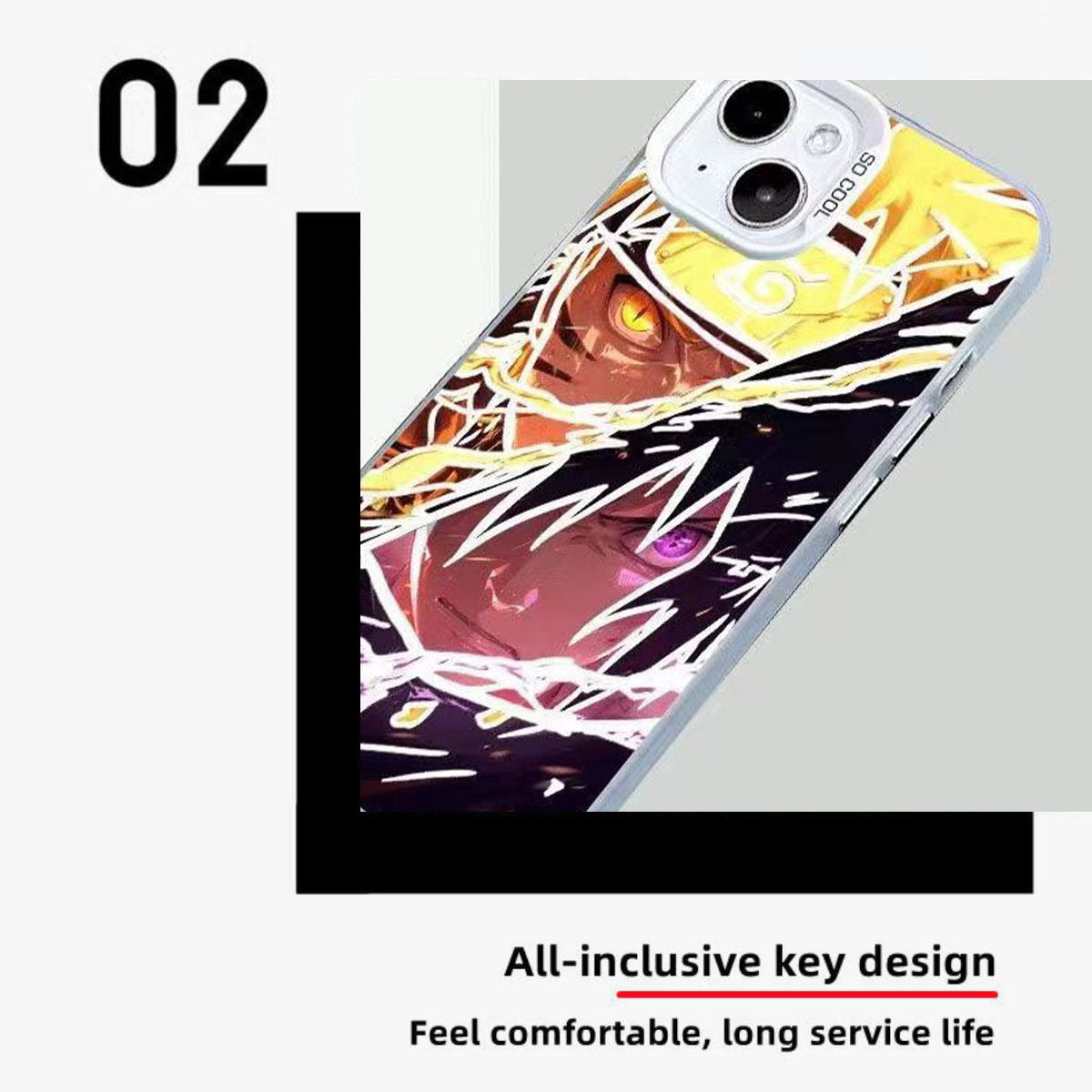Uchiha Sasuke iPhone silikonové pouzdro na telefon odolné proti nárazu