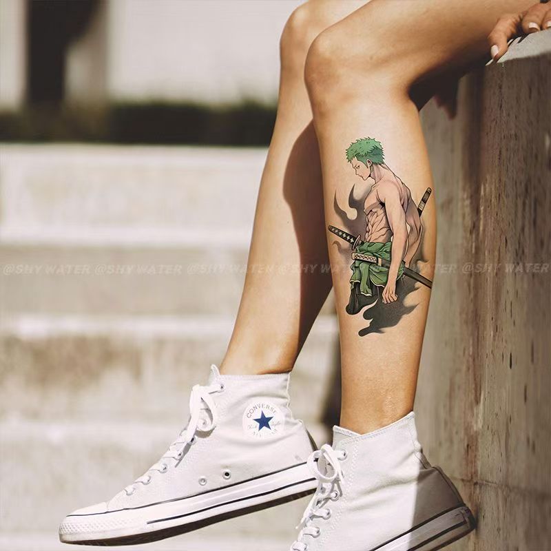 Zoro Character Tattoo - Proměňte se v anime postavu během jedné sekundy