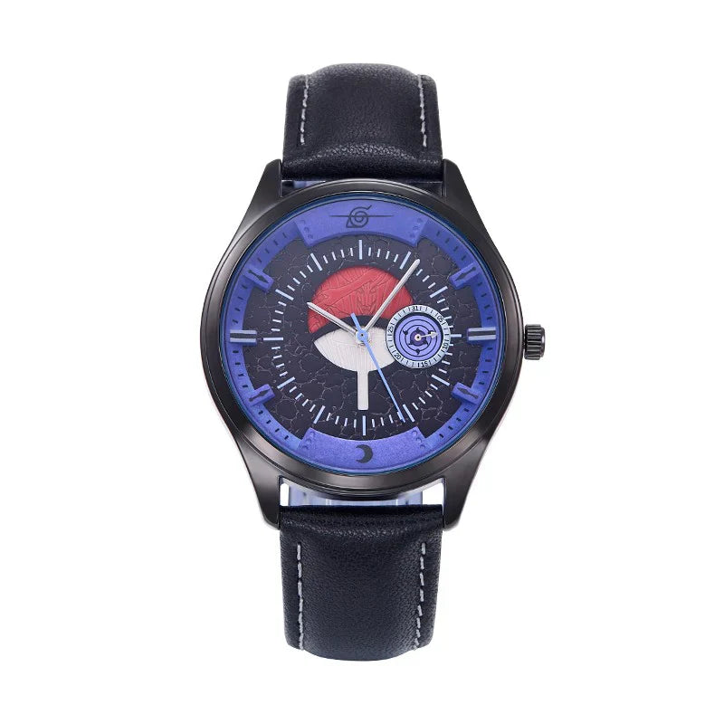 Sasuke/Kakashi/Itachi Reloj de cuarzo multiusos para hombres y mujeres, resistente al agua hasta 30 m, esfera negra de 40 mm