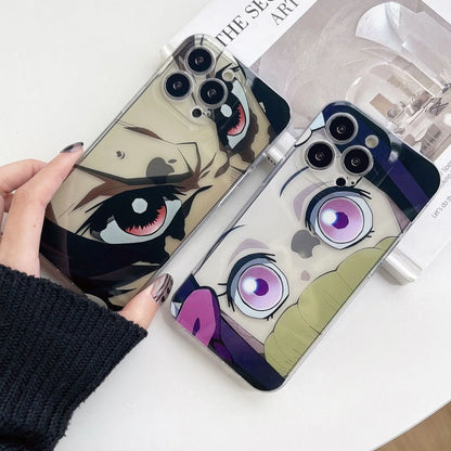 Nezuko/Tanjirou Apple silikonové pouzdro na telefon odolné proti nárazu