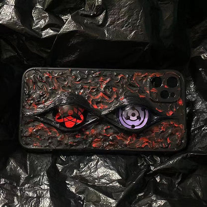Sasuke Sharingan reine handgefertigte Handyhülle Apple Trend Silikon Antikollisions-Handyhülle