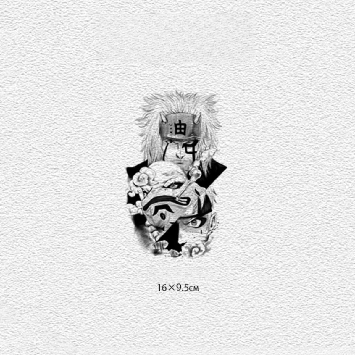 Autocollants de tatouage semi-permanent Uchiha Sasuke/Uzumaki/Hatake Kakashi Cool