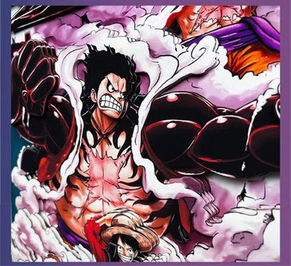 Luffy tvoří pohlednou kreslenou ruční 3D kresbu