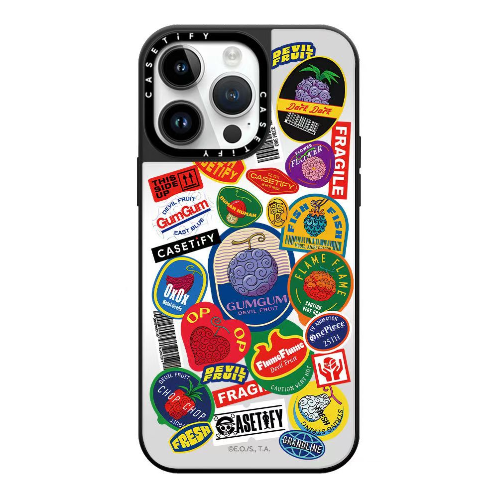 Luffy/Ace Demon fruit silikonové pouzdro na telefon odolné proti nárazu