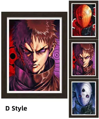Uzumaki/Sasuke/Kakashi Hd 3D gradientní dekorativní malba cool pohyblivé malby postav