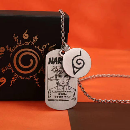 Beau collier de la série Uzumaki/Sasuke/Kakashi Ninja avec finition