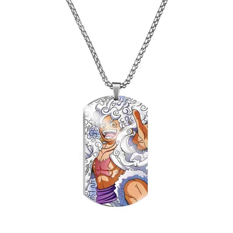 Ruffy/Zoro/Chopper/Nami Modische coole Halskette aus Titanstahl und Metall