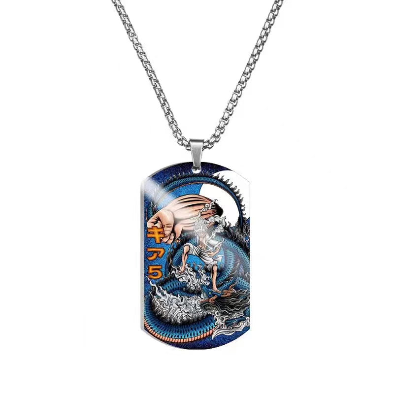 Ruffy/Zoro/Chopper/Nami Modische coole Halskette aus Titanstahl und Metall