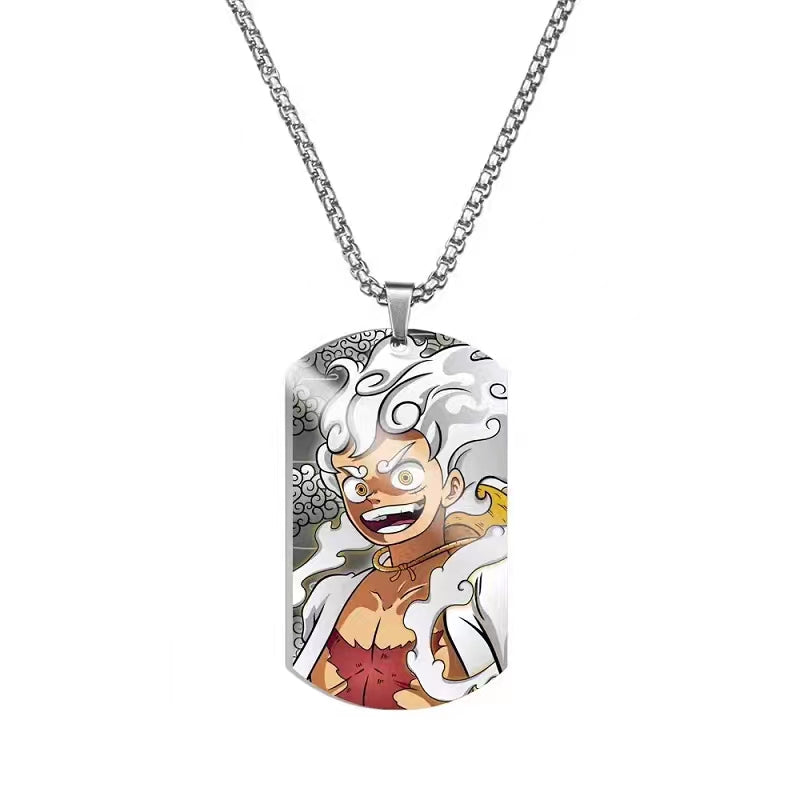 Ruffy/Zoro/Chopper/Nami Modische coole Halskette aus Titanstahl und Metall