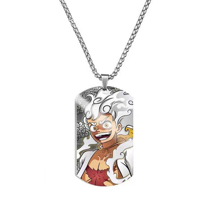 Ruffy/Zoro/Chopper/Nami Modische coole Halskette aus Titanstahl und Metall