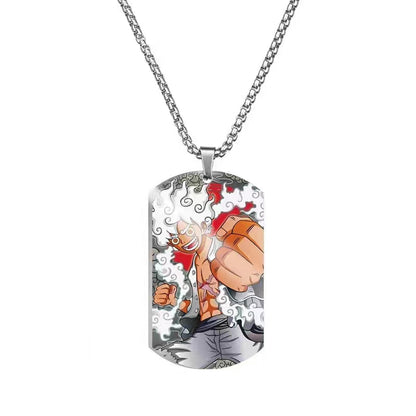 Ruffy/Zoro/Chopper/Nami Modische coole Halskette aus Titanstahl und Metall