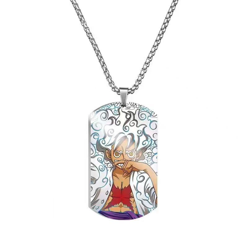 Ruffy/Zoro/Chopper/Nami Modische coole Halskette aus Titanstahl und Metall