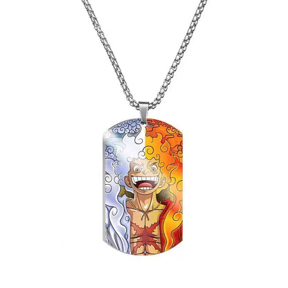 Ruffy/Zoro/Chopper/Nami Modische coole Halskette aus Titanstahl und Metall