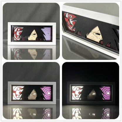 Sasuke/Kakashi/Obito/Itachi 3D Paper Sculpture Night Light - Rozsviťte svět anime!