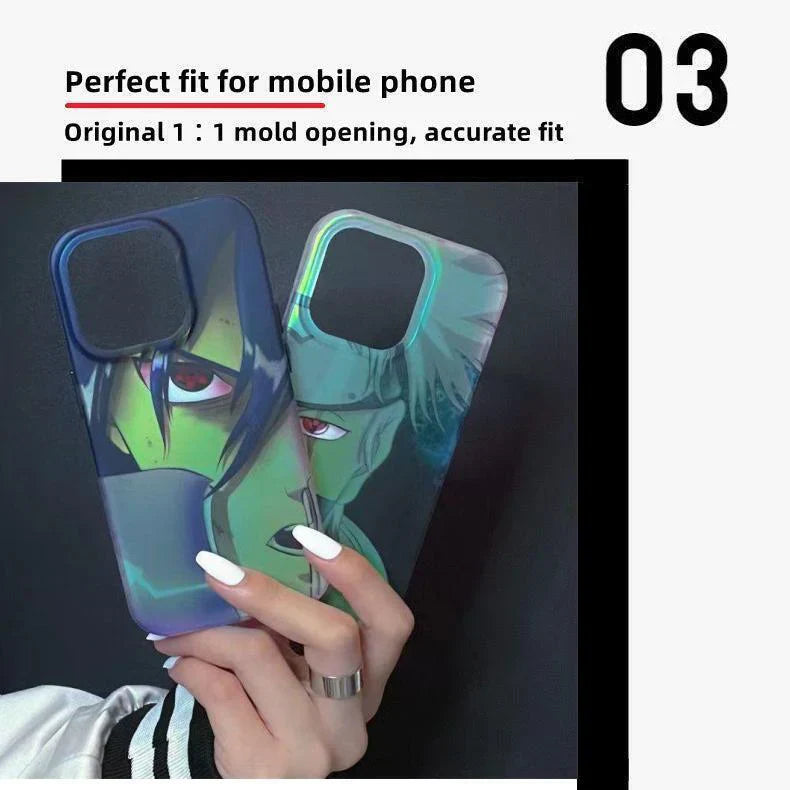 Silikonové antikolizní pouzdro Sasuke/Kakashi iPhone Beautiful Trend