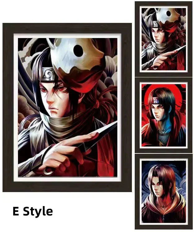 Uzumaki/Sasuke/Kakashi Hd 3D gradientní dekorativní malba cool pohyblivé malby postav
