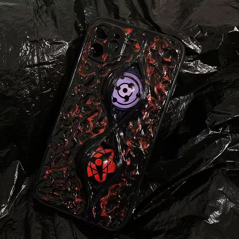 Sasuke Sharingan reine handgefertigte Handyhülle Apple Trend Silikon Antikollisions-Handyhülle