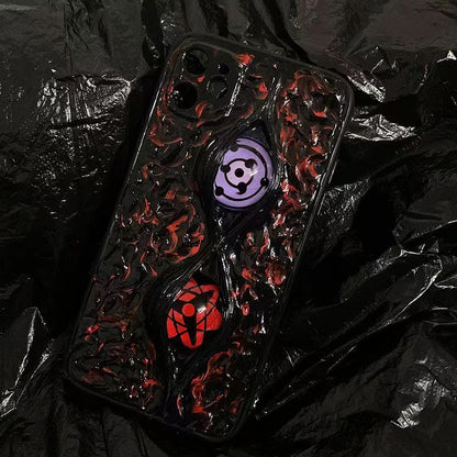 Sasuke Sharingan reine handgefertigte Handyhülle Apple Trend Silikon Antikollisions-Handyhülle