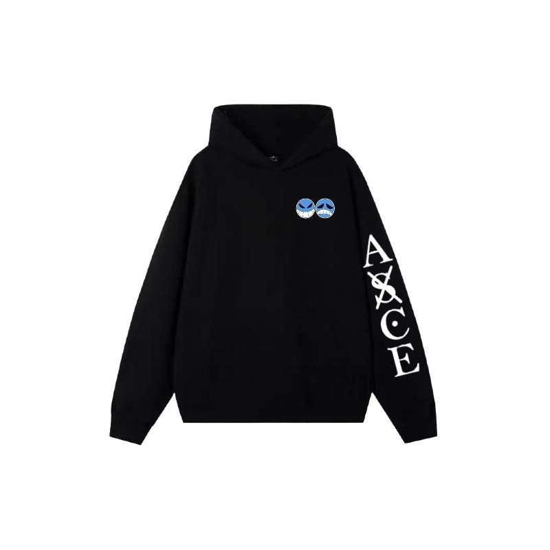 One Piece Portgas D Ace Sweat à capuche surdimensionné Fire Fist Ace Anime Graphic Pull à capuche