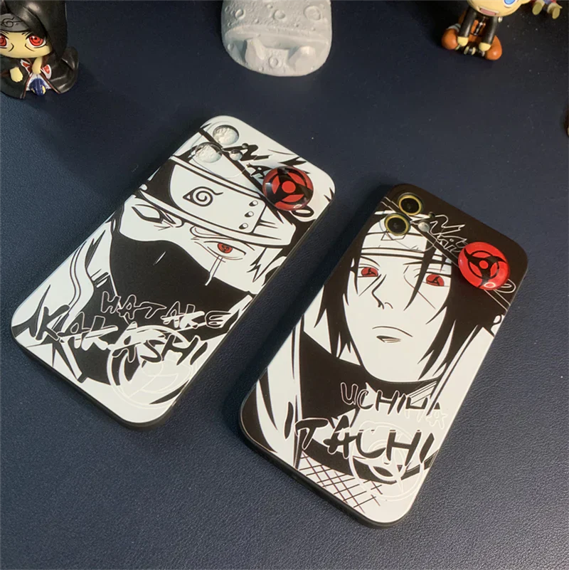 Kakashi/itachi Cool Case pro rotující Sharingan ručně vyráběné pouzdro na iPhone