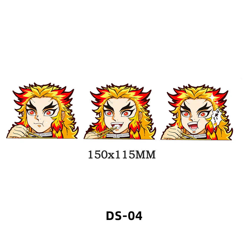 Tanjirou/Nezuko/Zenitsuuu/Inosuke attendent une variété de rôles autocollants d'expression de variation 3D