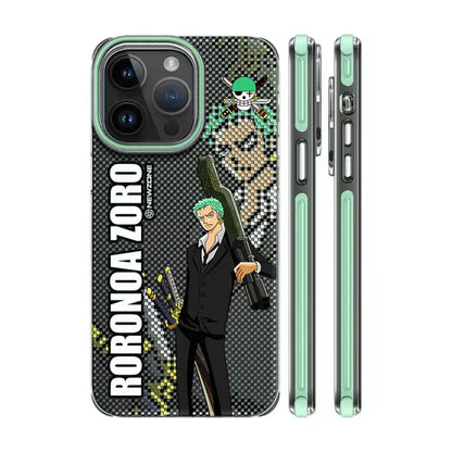 Luffy/Zoro silikonové pouzdro na iPhone odolné proti nárazu