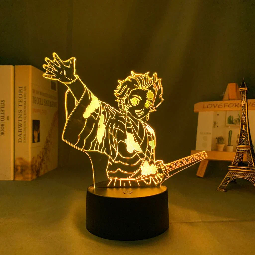 Tanjirou Ghostkill Blade, noční světlo, vynikající 7barevné noční světlo