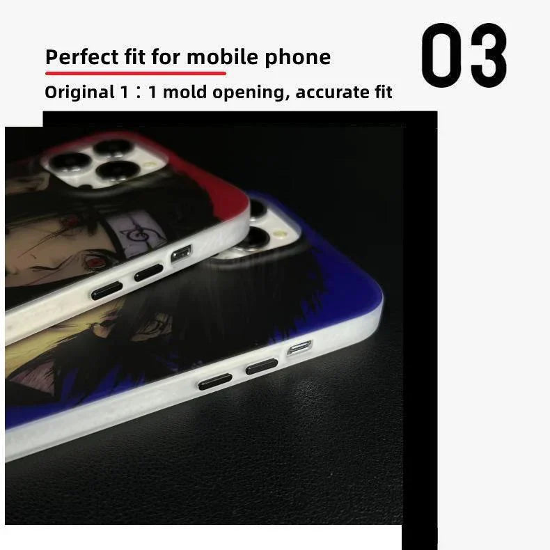 Sasuke/ itachi Apple rafinovaný trendový silikonový antikolizní obal na telefon
