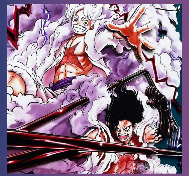 Luffy tvoří pohlednou kreslenou ruční 3D kresbu