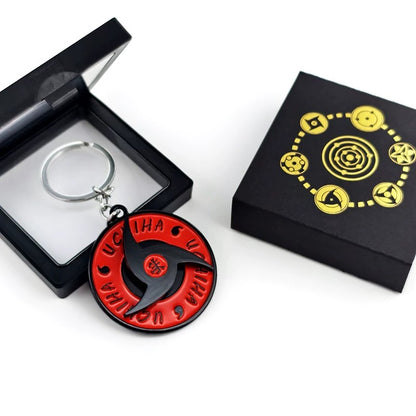 Porte-clés rotatif Naruto Sharingan - Uchiha Anime Spinning Fidget Toy