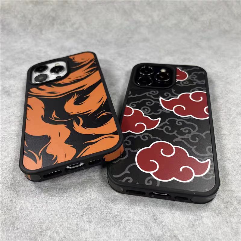 Silikonové pouzdro na telefon Kurama/Akatsuki iPhone odolné proti nárazu