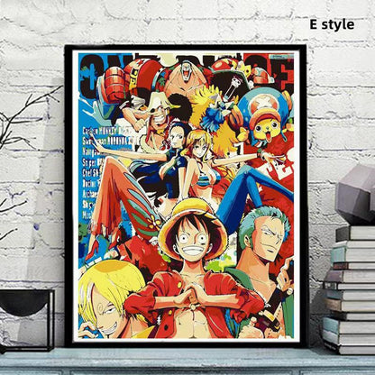 Luffy/Zoro/Nami hermosa pintura al óleo digital de doodle artesanal