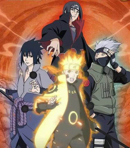 Sasuke/Kakashi/Itachi Allzweck-Quarzuhr für Herren und Damen, 30 m wasserdicht
