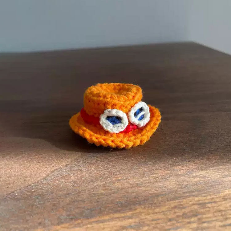 Téma Luffy/Ace/Sabo/Chopper Ručně vyráběné DIY pletené čepice – Ruční tvorba exkluzivních pirátských čepic