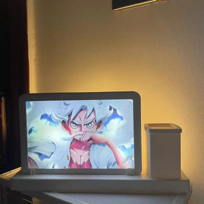 Light painting Luffy/Zoro pouvant servir de miroir et de peinture décorative