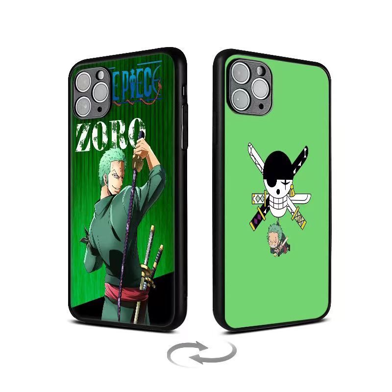 Luffy/Zoro/Ace 3D varianta iPhone silikonové pouzdro na telefon odolné proti nárazu