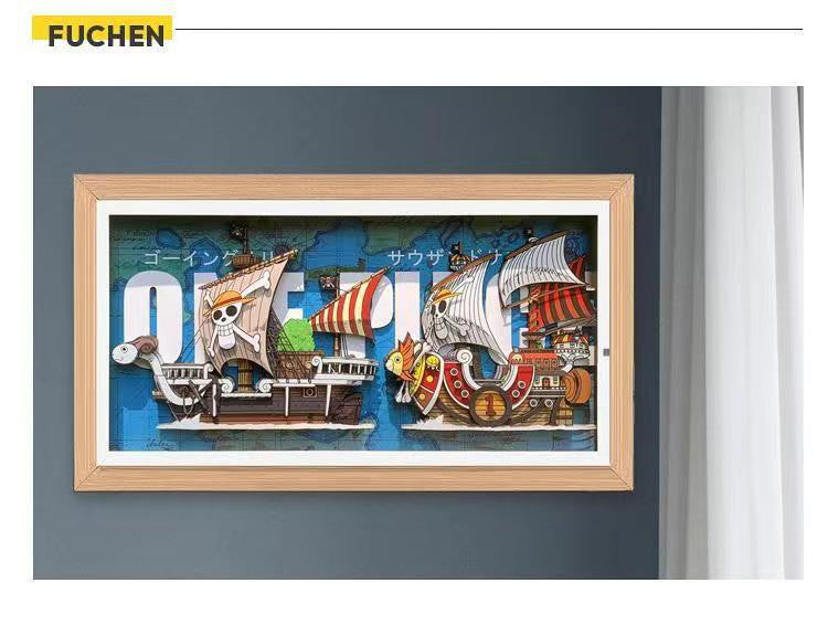Going Merry/Thousand Sunny رسم كاريكاتوري وسيم ثلاثي الأبعاد