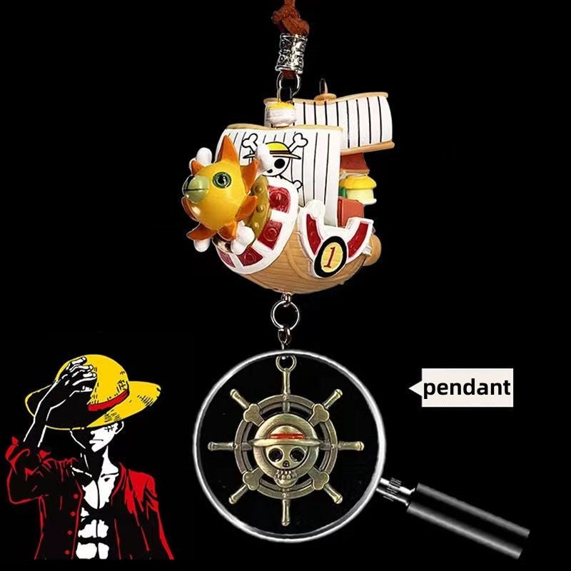 Thousand Sunny/Going Merry Exquisite Πειρατικό Μπρελόκ Κρεμάστρες αυτοκινήτου