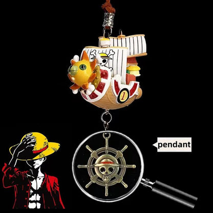 Thousand Sunny/Going Merry Exquisite Πειρατικό Μπρελόκ Κρεμάστρες αυτοκινήτου