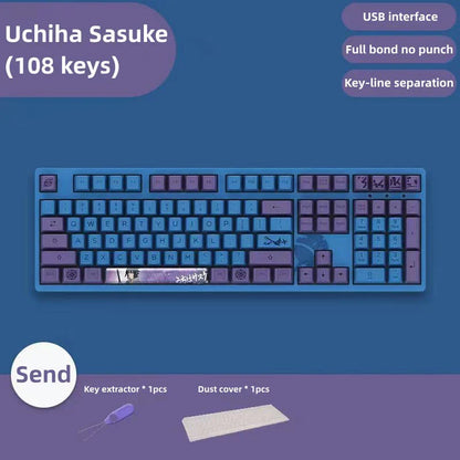 Sasuke Mechanical Keyboard Tre-mode trådløst RGB-baggrundsbelyst gaming esports-tastatur