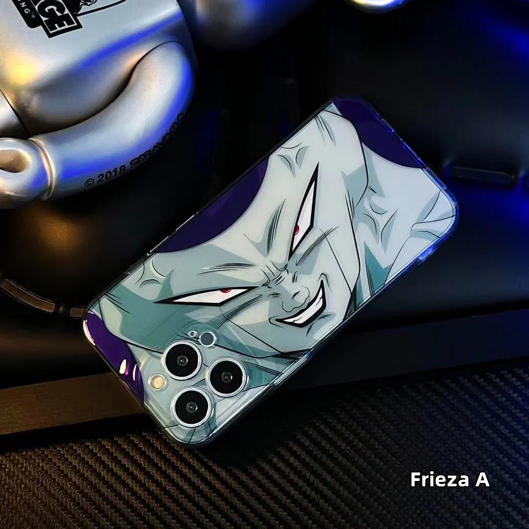 Coque de téléphone Apple en silicone résistante aux chocs Son Goku/Torankusu/Frieza