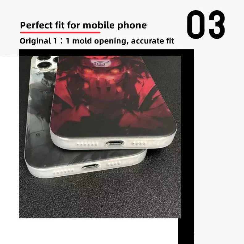 kakashi/uzimaki Apples udsøgte Trend Silikone Anti-kollisionstelefon etui elektroforsølv