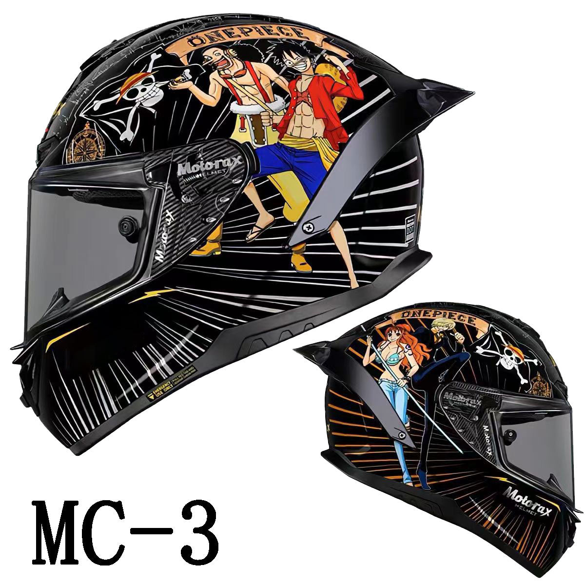 Ruffy/Chopper Vollhelm-Motorradhelm