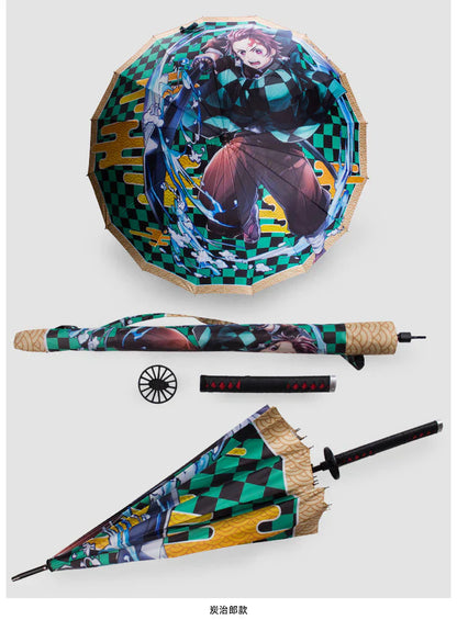 Kamado Tanjirou COOL deštník POLOAUTOMATICKÝ ODOLNÝ DEŠTNÍK